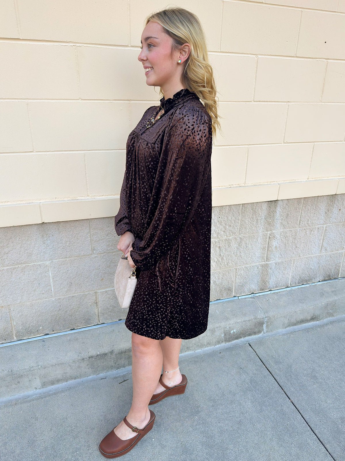 Dark Mocha Dress - The Pink Pineapple 850