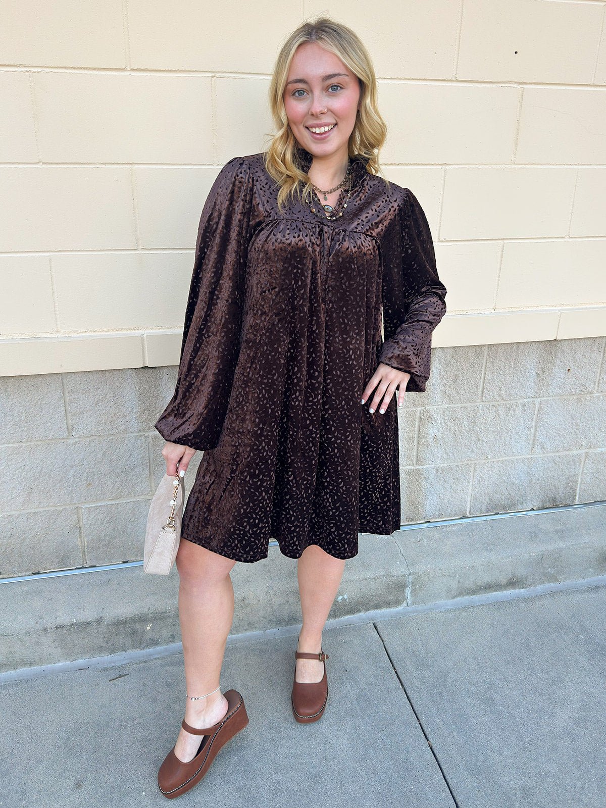 Dark Mocha Dress - The Pink Pineapple 850