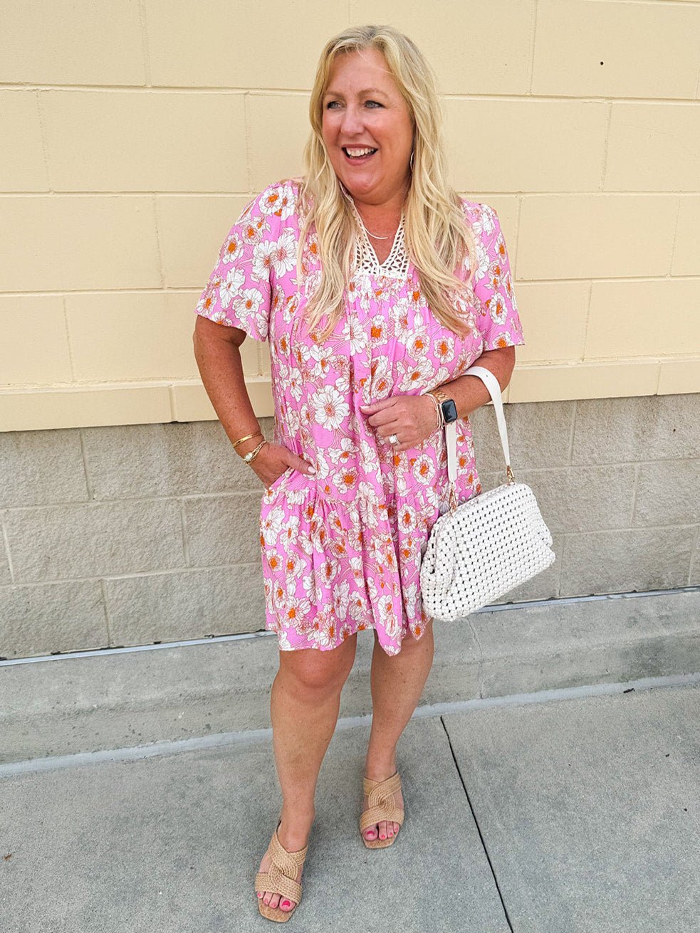 Darling Gaze Lace Collared Mini Dress - The Pink Pineapple 850