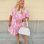 Darling Gaze Lace Collared Mini Dress - The Pink Pineapple 850