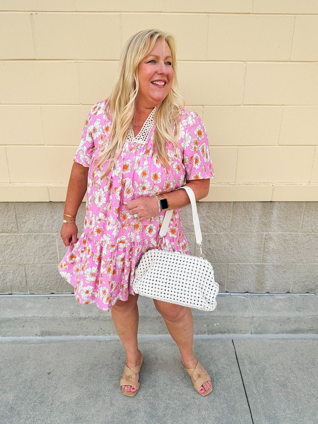 Darling Gaze Lace Collared Mini Dress - The Pink Pineapple 850