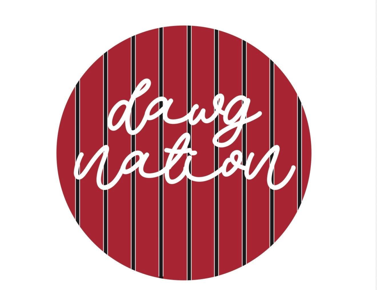 Dawg Nation Gameday Button - The Pink Pineapple 850