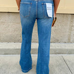 [Daze] Heartbreaker Midrise Flare Jeans - The Pink Pineapple 850