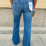 [Daze] Heartbreaker Midrise Flare Jeans - The Pink Pineapple 850