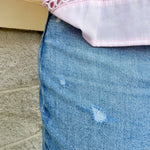 [Daze] Shy Girl High Rise Cropped Flare Jean - The Pink Pineapple 850