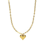 [Brenda Grands] Adjustable Big Puffy Heart Necklace