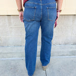 [Dear John] Anika High - Rise Straight Leg Jeans in Midtown - The Pink Pineapple 850
