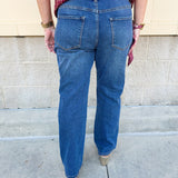 [Dear John] Anika High - Rise Straight Leg Jeans in Midtown - The Pink Pineapple 850