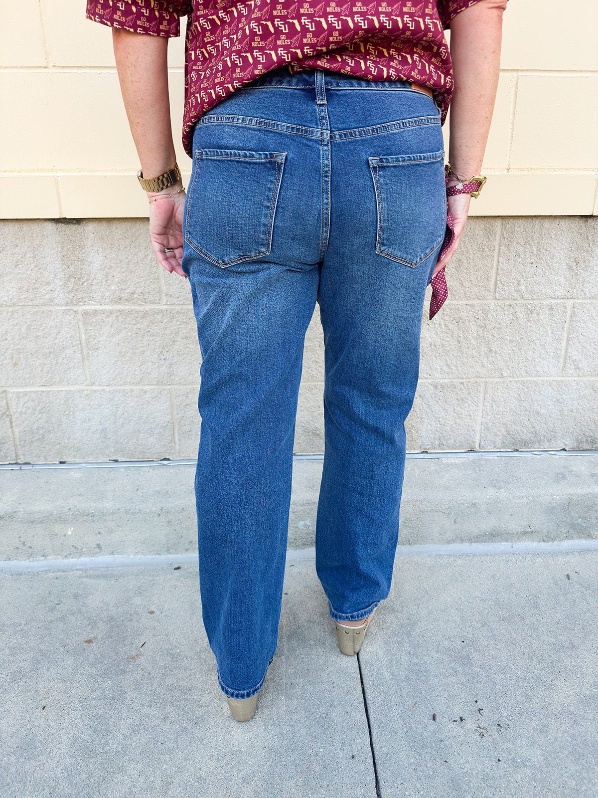 [Dear John] Anika High - Rise Straight Leg Jeans in Midtown - The Pink Pineapple 850