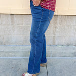 [Dear John] Anika High - Rise Straight Leg Jeans in Midtown - The Pink Pineapple 850