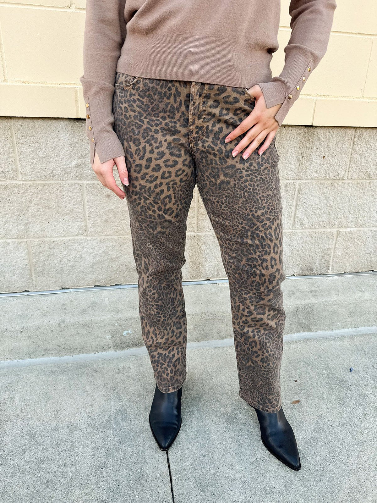 [Dear John] Anika Snow Leopard Jeans in Snow Leopard - The Pink Pineapple 850