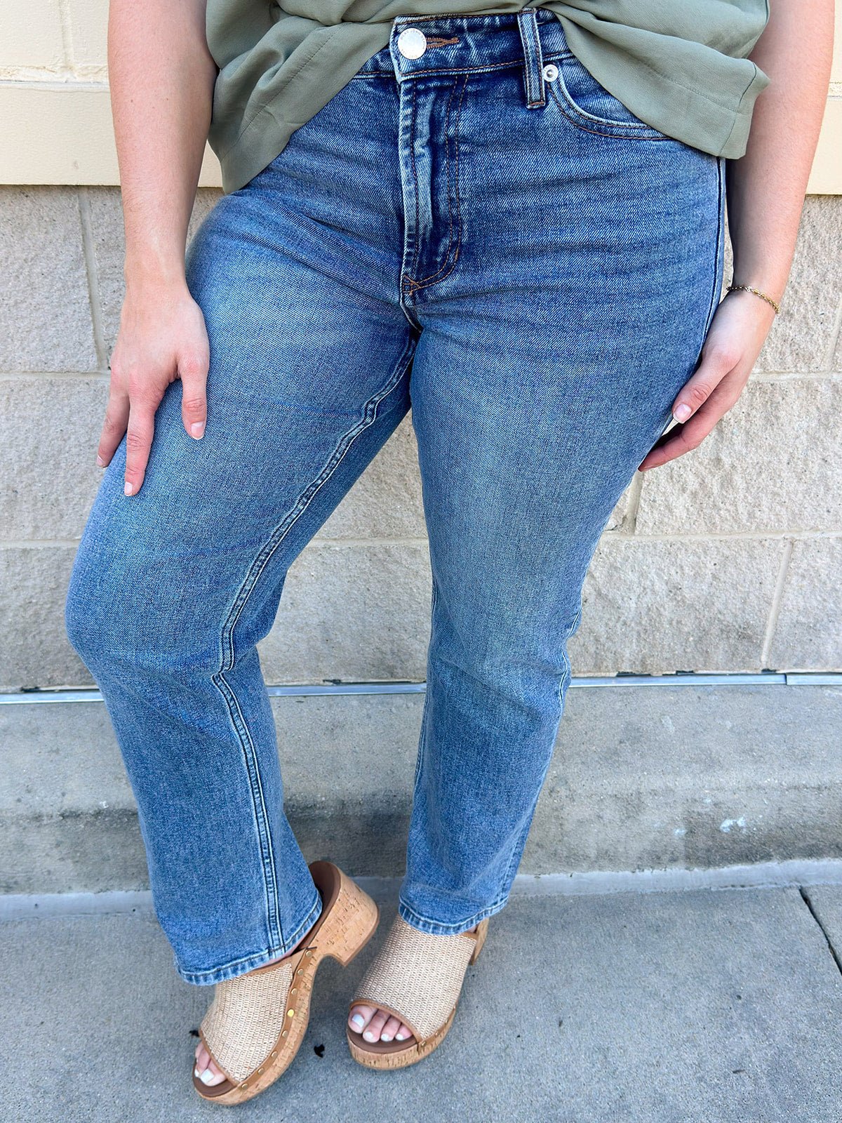 [Dear John] Anika Straight Jeans in Hazlett - The Pink Pineapple 850