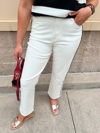 [Dear John] Anika Straight Leg Jeans in Cookies n Cream - The Pink Pineapple 850