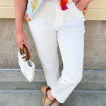 [Dear John] Anika Straight Leg Jeans in White - The Pink Pineapple 850