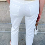 [Dear John] Anika Straight Leg Jeans in White - The Pink Pineapple 850
