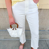 [Dear John] Anika Straight Leg Jeans in White - The Pink Pineapple 850