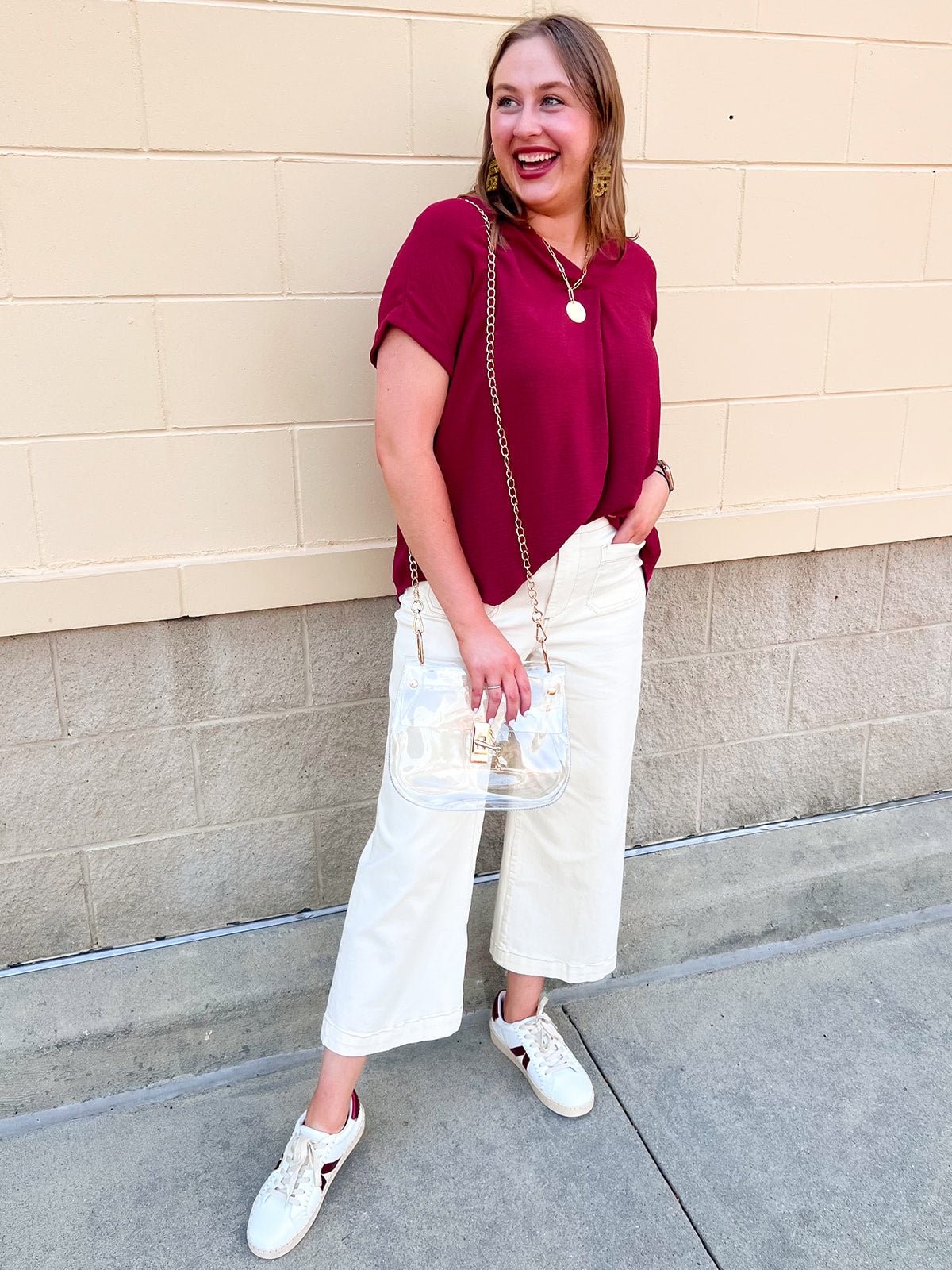 [Dear John] Audrey Cropped Wide Legs in Ivory - The Pink Pineapple 850
