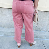 [Dear John] Audrey High Rise Crop Jeans in Terracotta - The Pink Pineapple 850