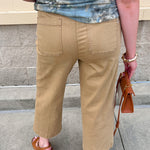 [Dear John] Audrey Wide Leg Jean in Khaki - The Pink Pineapple 850
