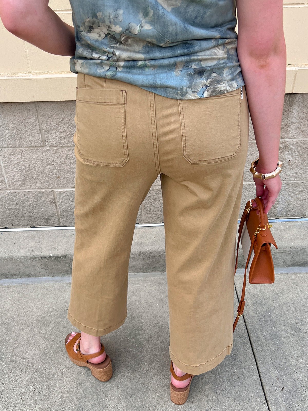 [Dear John] Audrey Wide Leg Jean in Khaki - The Pink Pineapple 850