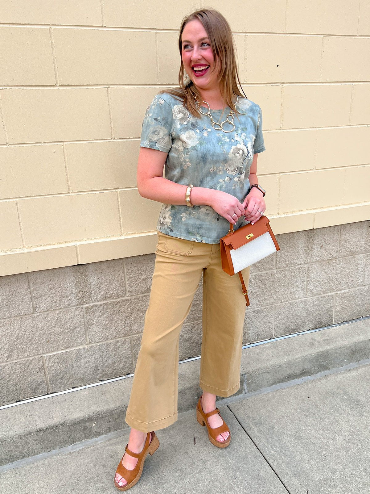 [Dear John] Audrey Wide Leg Jean in Khaki - The Pink Pineapple 850