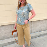 [Dear John] Audrey Wide Leg Jean in Khaki - The Pink Pineapple 850
