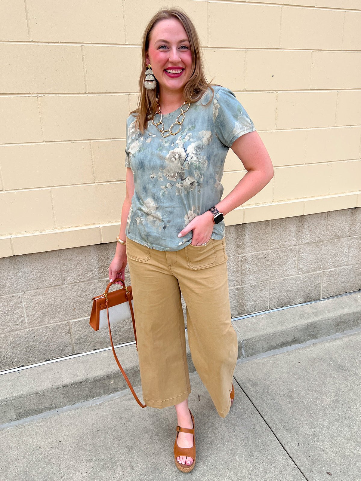[Dear John] Audrey Wide Leg Jean in Khaki - The Pink Pineapple 850