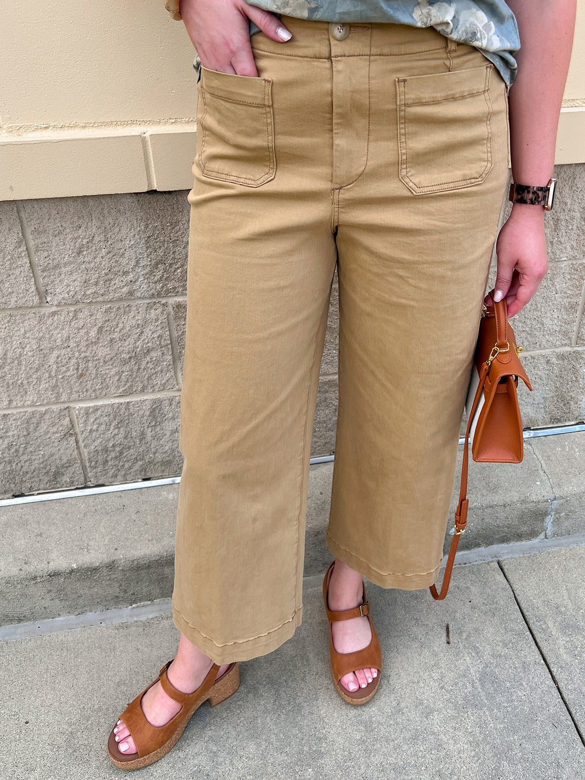 [Dear John] Audrey Wide Leg Jean in Khaki - The Pink Pineapple 850