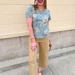 [Dear John] Audrey Wide Leg Jean in Khaki - The Pink Pineapple 850