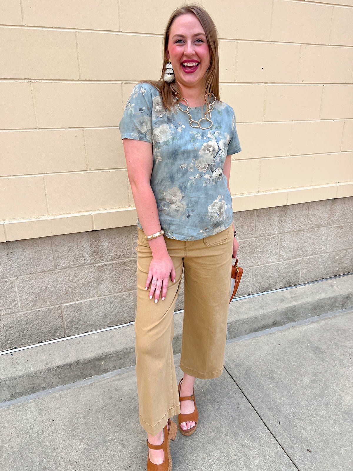 [Dear John] Audrey Wide Leg Jean in Khaki - The Pink Pineapple 850
