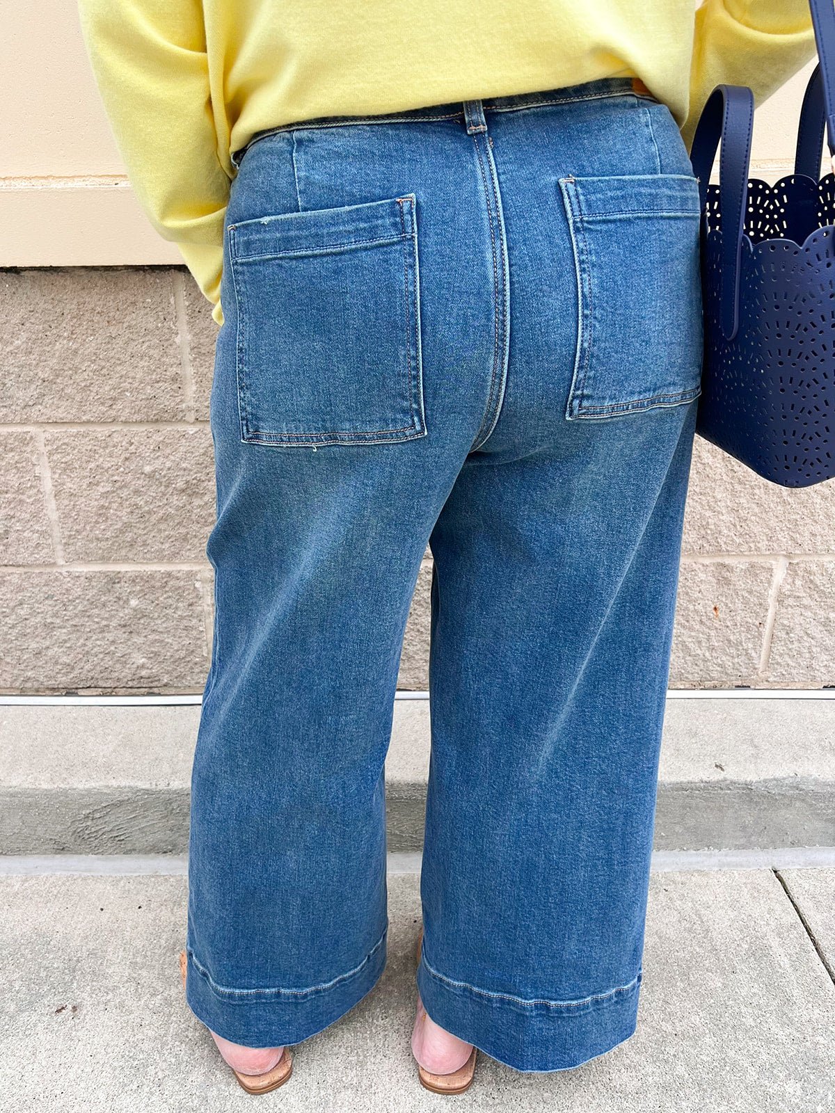 [Dear John] Audrey Wide Leg Jeans in Dark Wash - The Pink Pineapple 850