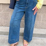 [Dear John] Audrey Wide Leg Jeans in Dark Wash - The Pink Pineapple 850
