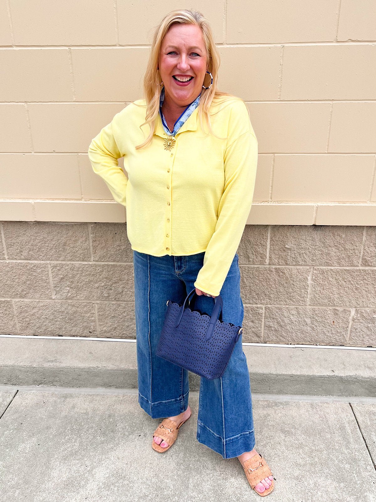 [Dear John] Audrey Wide Leg Jeans in Dark Wash - The Pink Pineapple 850