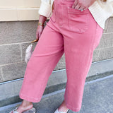 [Dear John] Audrey Wide Leg Jeans in Terracotta - The Pink Pineapple 850