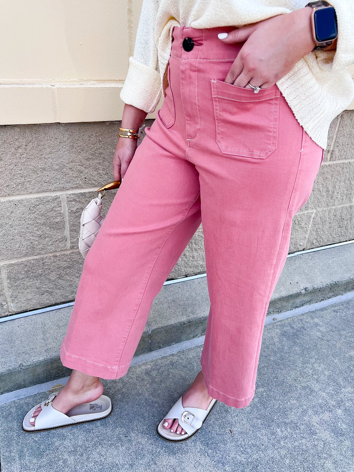 [Dear John] Audrey Wide Leg Jeans in Terracotta - The Pink Pineapple 850