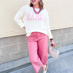 [Dear John] Audrey Wide Leg Jeans in Terracotta - The Pink Pineapple 850