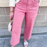 [Dear John] Audrey Wide Leg Jeans in Terracotta - The Pink Pineapple 850