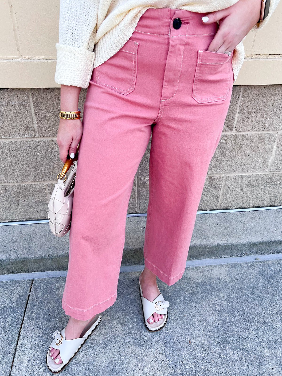 [Dear John] Audrey Wide Leg Jeans in Terracotta - The Pink Pineapple 850