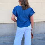 [Dear John] Audrey Wide Leg Jeans in White - The Pink Pineapple 850