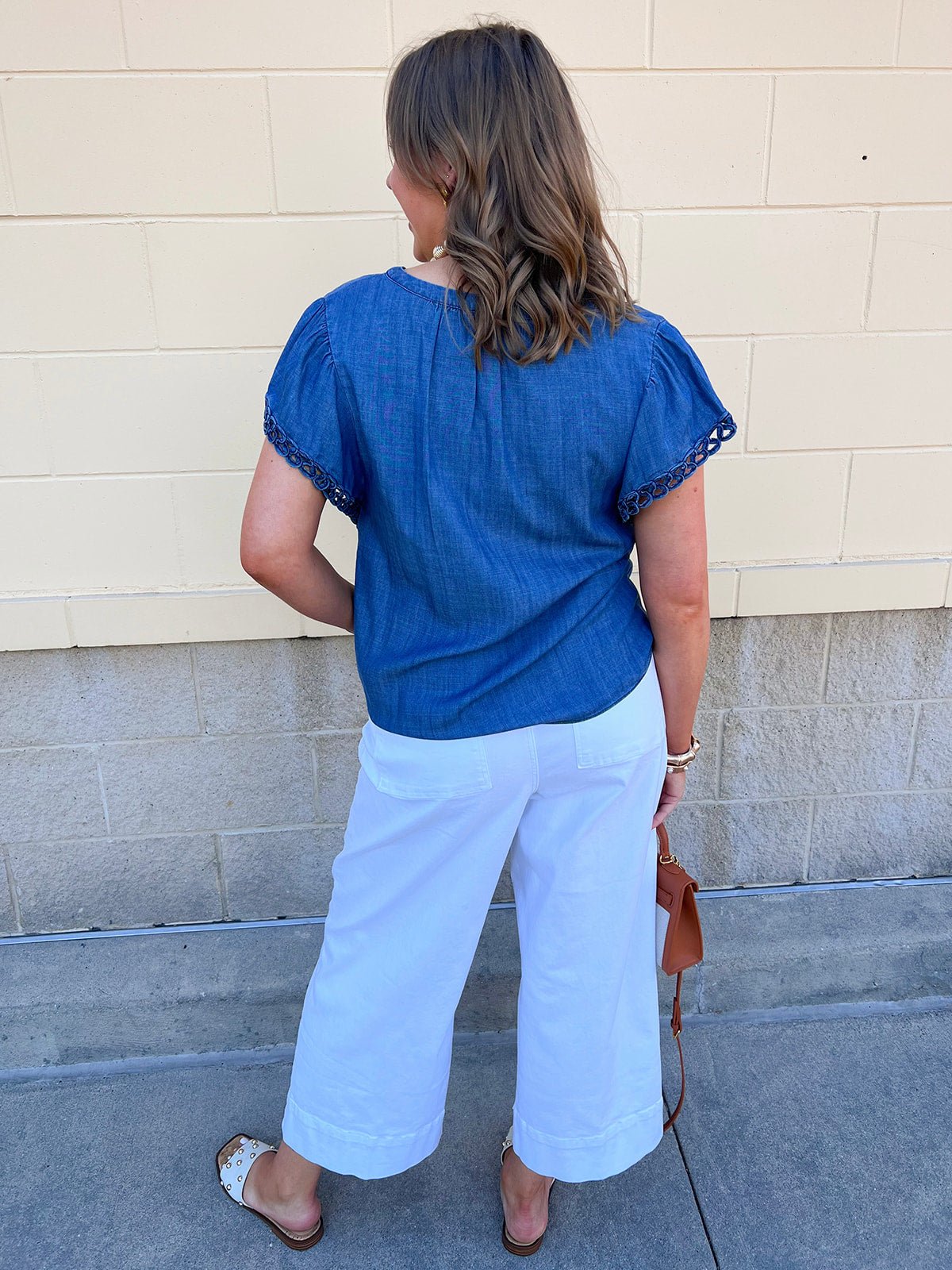 [Dear John] Audrey Wide Leg Jeans in White - The Pink Pineapple 850