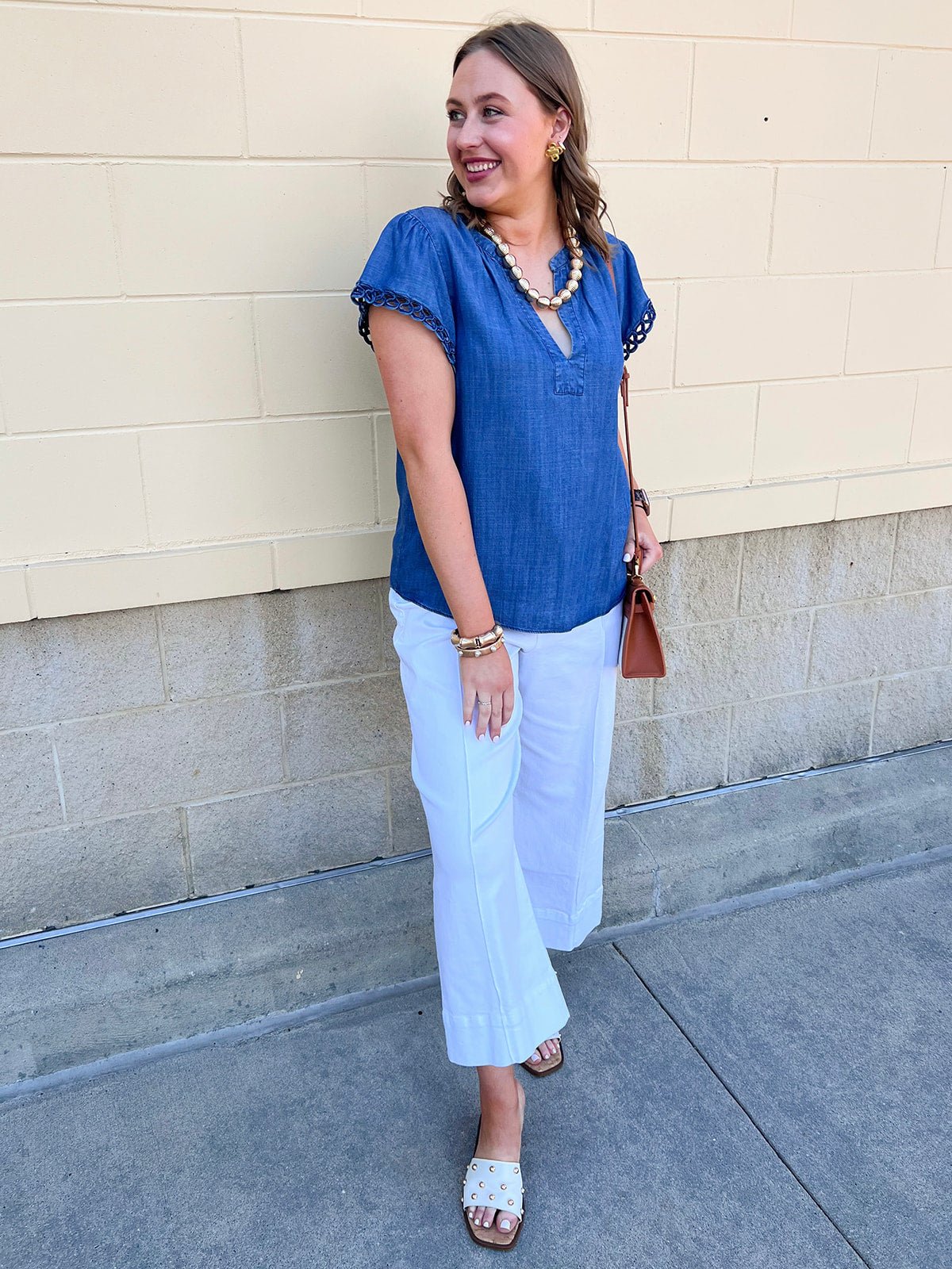 [Dear John] Audrey Wide Leg Jeans in White - The Pink Pineapple 850