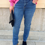 [Dear John] Blaire South Bay Mid Rise Straight Jeans - The Pink Pineapple 850