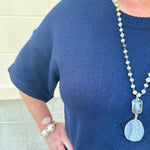 [Dear John] Catrina Classic Navy Top - The Pink Pineapple 850