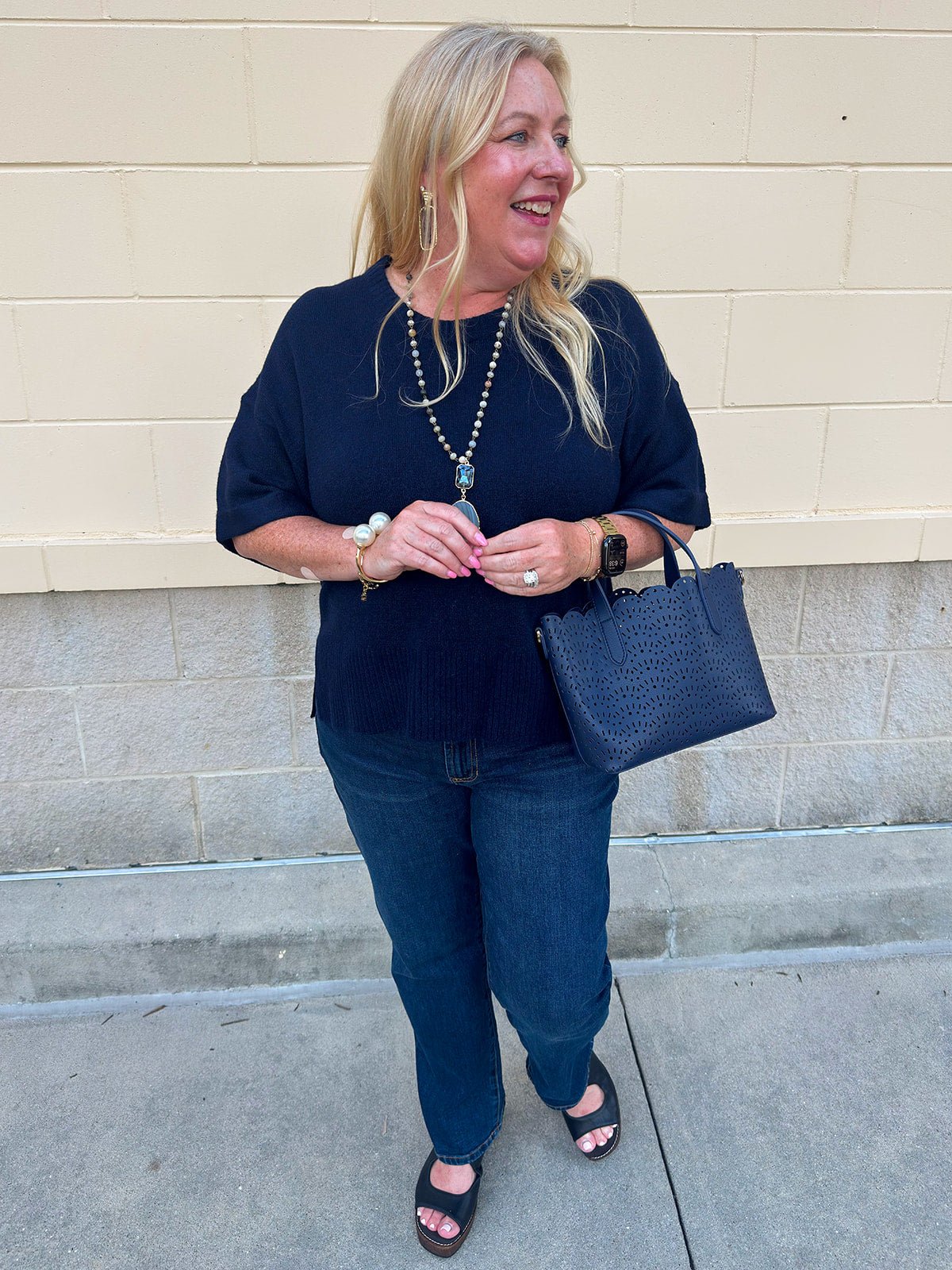 [Dear John] Catrina Classic Navy Top - The Pink Pineapple 850