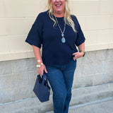 [Dear John] Catrina Classic Navy Top - The Pink Pineapple 850