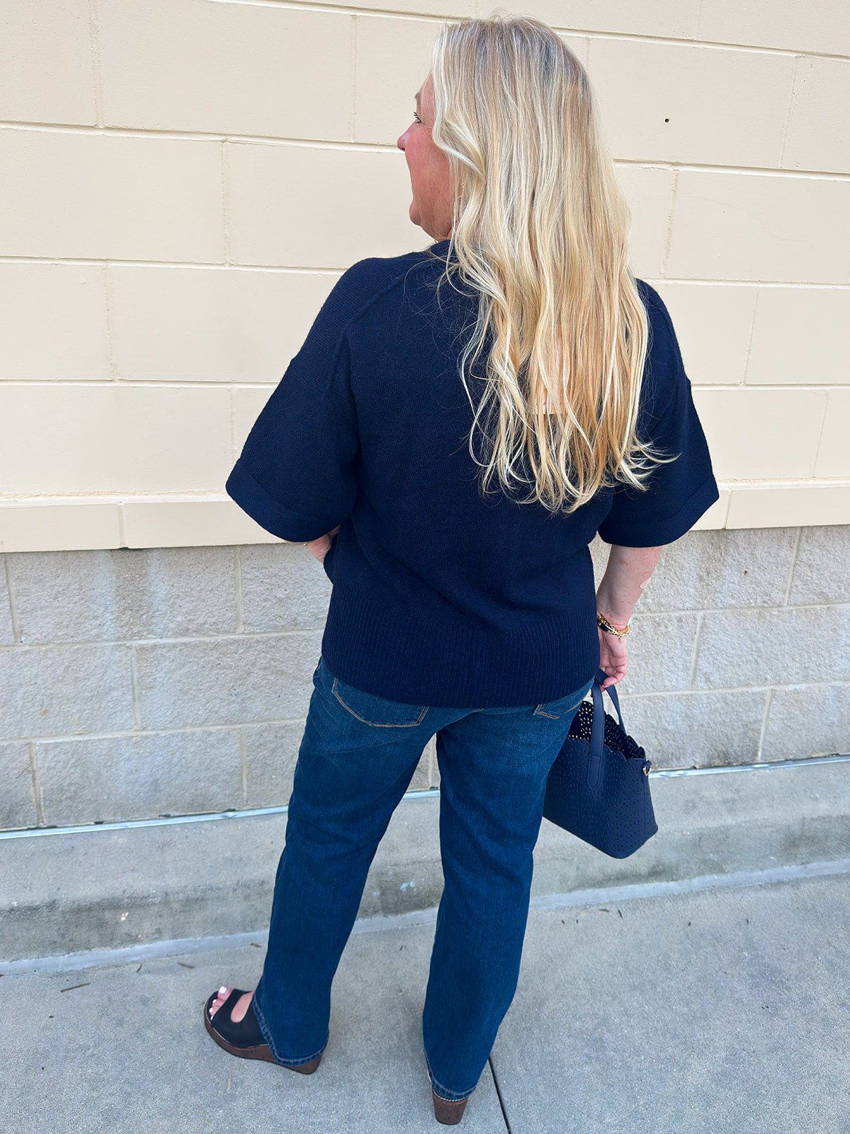 [Dear John] Catrina Classic Navy Top - The Pink Pineapple 850