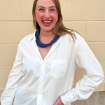 [Dear John] Galina Button Up in White - The Pink Pineapple 850