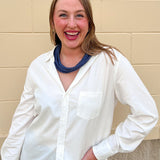 [Dear John] Galina Button Up in White - The Pink Pineapple 850