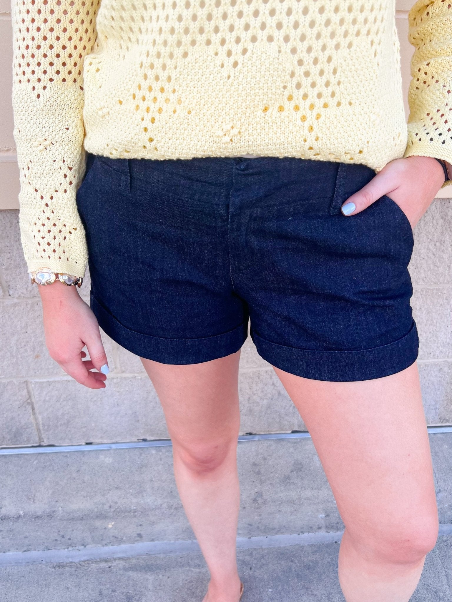 [Dear John] High Rise Hampton Shorts in Zodiac - The Pink Pineapple 850