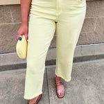 [Dear John] Holly Cropped Jeans in Butter Yellow - The Pink Pineapple 850